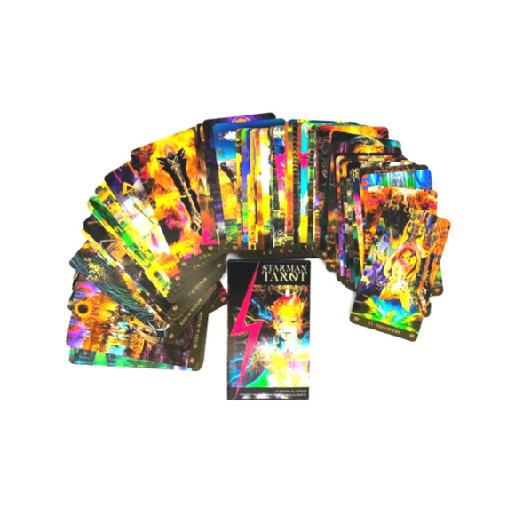 Starman David Bowie Mini Tarot Cards Deck & QR Guidebook - Picture 6 of 7